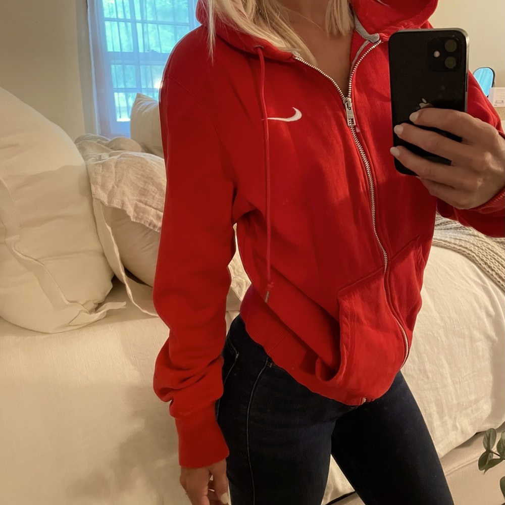 Red NIKE Zip-up